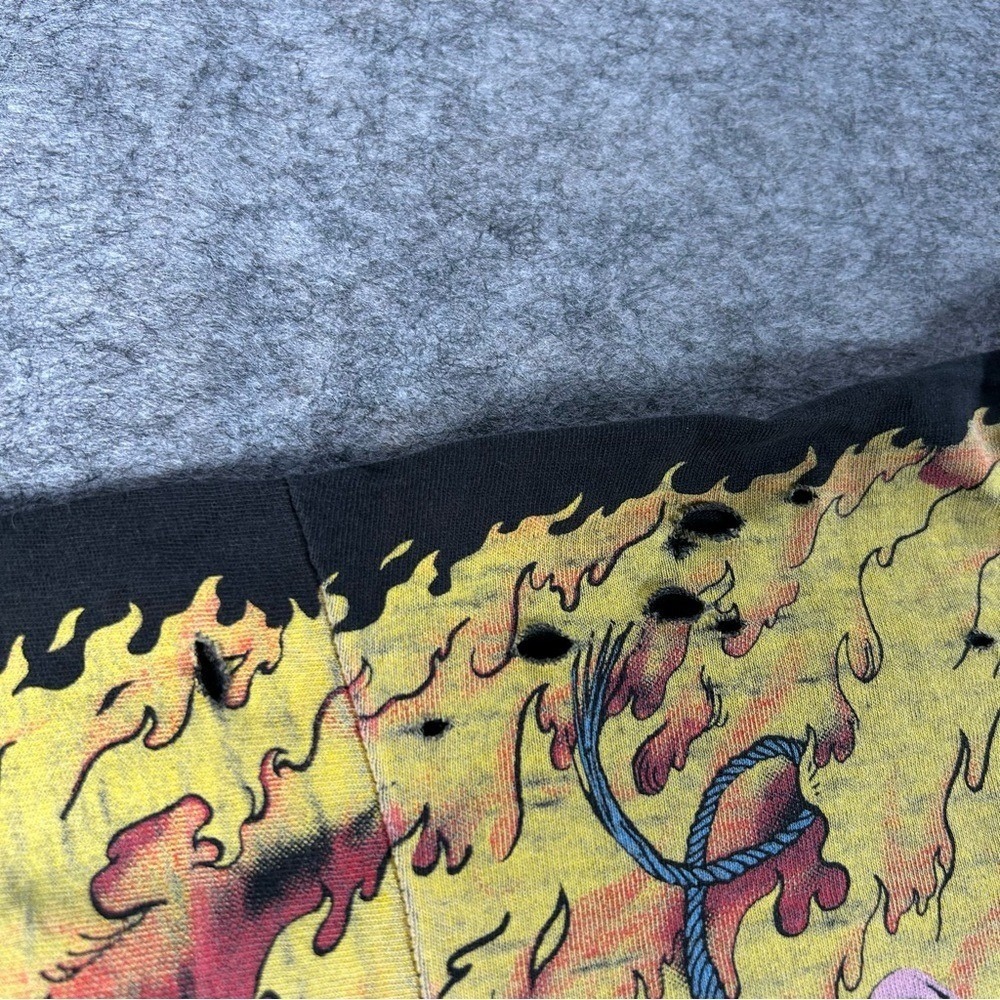 Vintage Liquid Blue Shirt Mens XL Black 90s Overload Rare Wolverine X-Men AOP - Picture 3 of 12